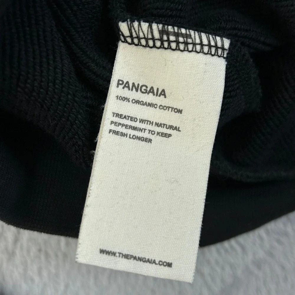 Pangaia 365 High Neck Sweatshirt Black Organic Cotton Mock Neck Small - Picture 4 of 10